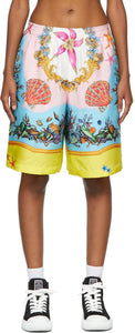 Versace Multicolor TrÃ©sor De La Mer Shorts - Versace multicolore TRÉOR DE LA MER Shorts - Versace 여러 가지 빛깔의 Tré sor de la mer 반바지