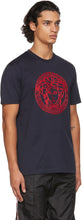 Versace Navy Embroidered Medusa T-Shirt
