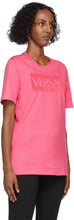 Versace Pink Flocked Logo T-Shirt