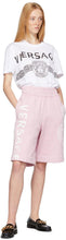 Versace Pink Medusa Logo Shorts