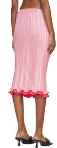 Versace Pink PlissÃ© Skirt