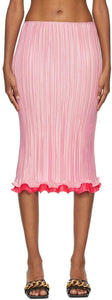 Versace Pink PlissÃ© Skirt - Versace Rose Plissé jupe - 베르사체 핑크 플리스십 © 스커트
