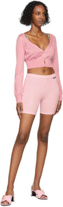 Versace Pink TrÃ©sor De La Mer Bike Shorts