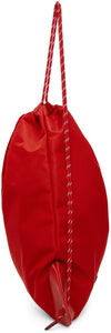 Versace Red 'La Medusa' Nylon Drawstring Backpack