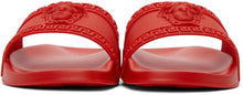 Versace Red Palazzo Pool Slides