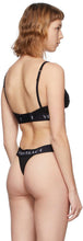 Versace Underwear Black Logo Triangle Bralette