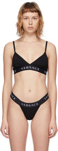 Versace Underwear Black Logo Triangle Bralette - Versace Sous-vêtements Noir Logo Triangle BRalette - 베르사체 속옷 검은 로고 삼각형 브 랄레입니다