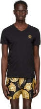 Versace Underwear Black Medusa Logo T-Shirt - Versace sous-vêtements Noir Medusa Logo T-shirt - 베르사체 속옷 Black Medusa 로고 티셔츠