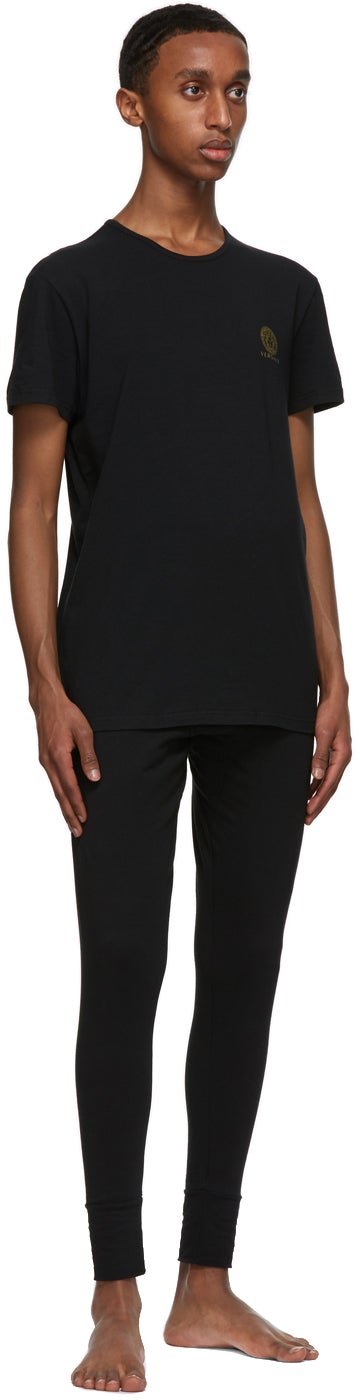 Versace Underwear Black Medusa Under T-Shirt