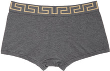 Versace Underwear Grey Greca Border Boxer Briefs