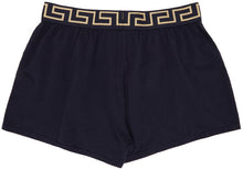 Versace Underwear Navy Greca Border Boxers