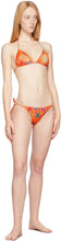Versace Underwear Orange TrÃ©sor De La Mer Bikini Briefs
