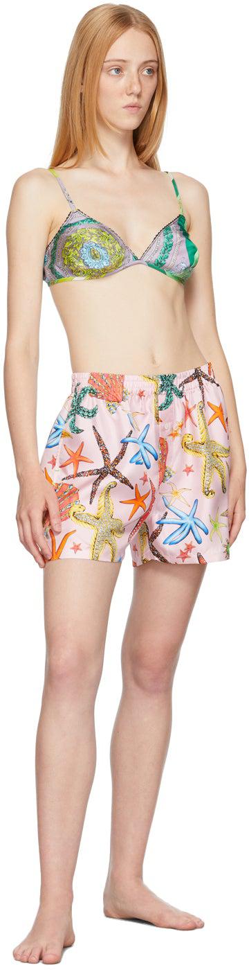 Versace Underwear Pink Starfish Pyjama Shorts