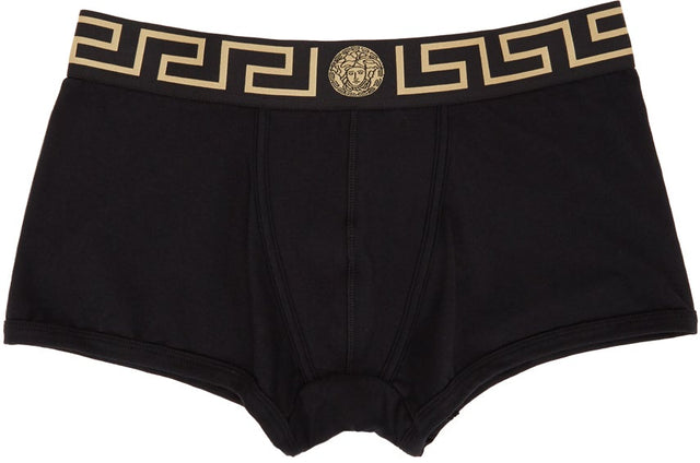 Versace Underwear Two-Pack Black Greca Border Briefs - Sous-vêtements Versace Sous-vêtements Two-Pack Black Greca Border Border - 베르사체 속옷 2 팩 블랙 그레 카 테두리 브리핑
