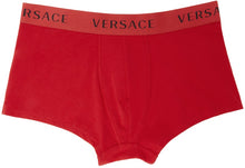 Versace Underwear Two-Pack Red Logo Trunk Boxers