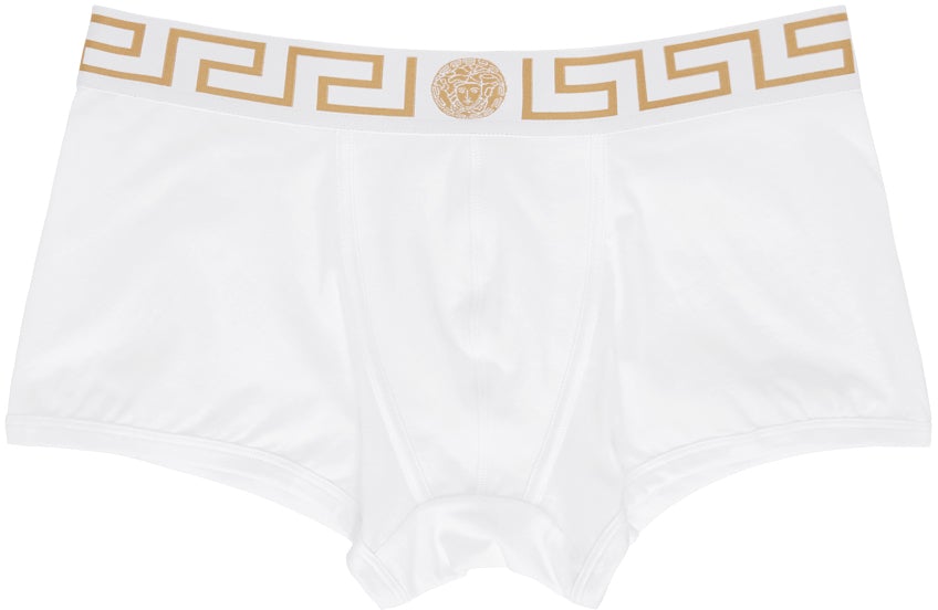 Versace Underwear Two-Pack White Greca Border Briefs – BlackSkinny