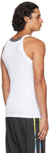 Versace White Greca Tank Top