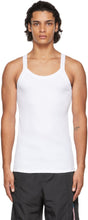 Versace White Greca Tank Top - Versace Blanc GReca Débardeur - 베르사체 화이트 그레 카 탱크 탑