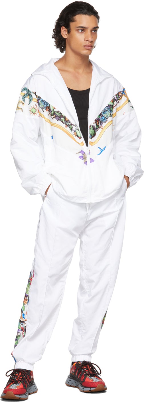 Versace White TrÃ©sor De La Mer Lounge Pants