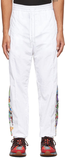 Versace White TrÃ©sor De La Mer Lounge Pants - Versace Blanc Tré Sor de la mer Salon Pants - 베르사체 화이트 TRÃ © Sor de la Mer 라운지 바지