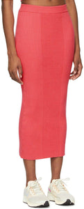 Victor Glemaud Pink Variegated Rib Skirt