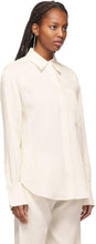 Victoria Victoria Beckham Off-White Oversize 3D Viscose Shirt