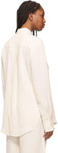 Victoria Victoria Beckham Off-White Oversize 3D Viscose Shirt