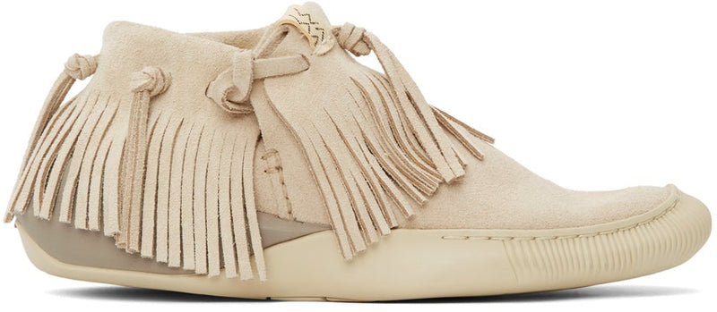 Visvim Beige Gila Shaman Coyote Moccasins – BlackSkinny