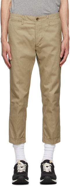 Visvim Beige High Water Chinos - Visvim Beige High Water Chinos - Visvim Beige High Water Chinos