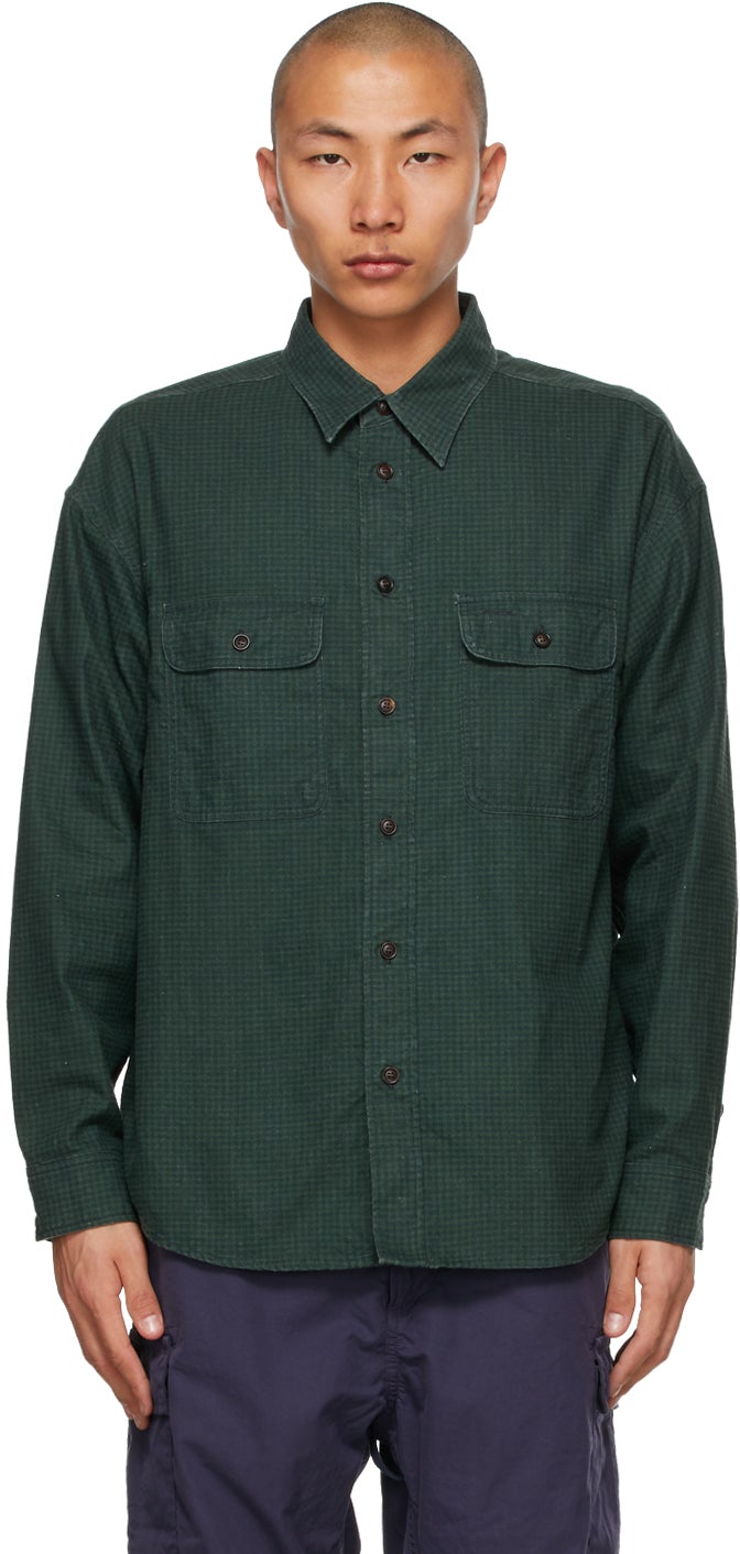 Visvim Green Check Lumber Khadi Shirt – BlackSkinny