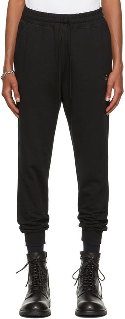Vivienne Westwood Black Classic Orb Sweatpants - Vivienne Westwood Noir Classic Orb Sweatpants - Vivienne Westwood Black Classic Orb Sweatpants.