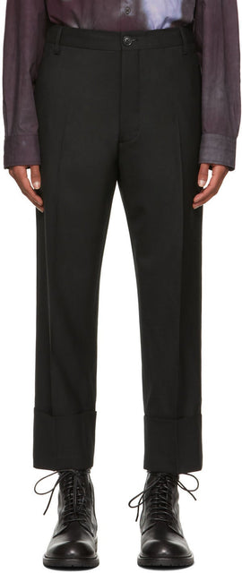 Vivienne Westwood Black Cropped George Trousers - Vivienne Westwood Black Cropped George Pantalons - Vivienne Westwood 검은 색 자른 조지 바지