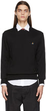 Vivienne Westwood Black Logo Classic Crewneck Sweatshirt - Vivienne Westwood Black Logo Classic Crewneck Sweat-shirt - Vivienne Westwood 블랙 로고 클래식 Crewneck 스웨터