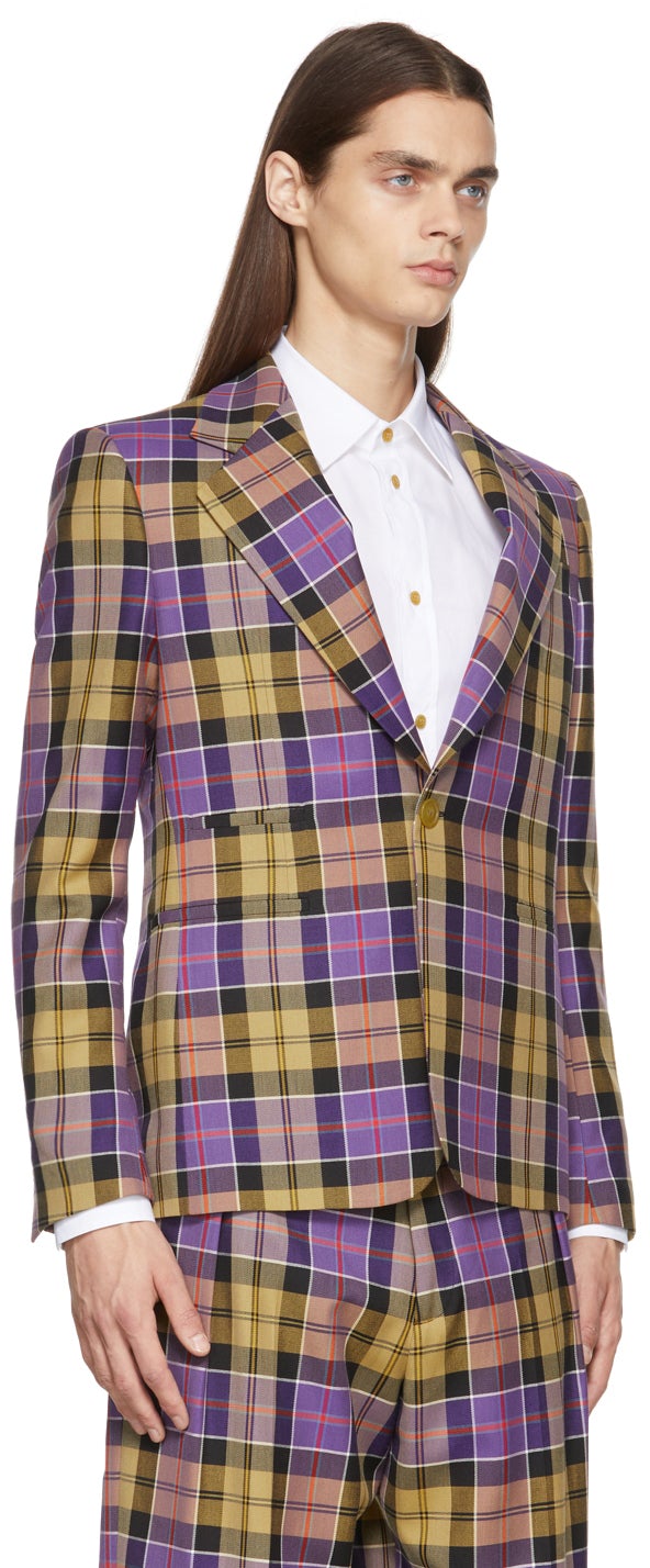 Vivienne Westwood Multicolor Classic Tartan Blazer – BlackSkinny