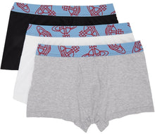 Vivienne Westwood Three-Pack Multicolor Logo Boxers - Vivienne Westwood Trois-Pack Multicolor logo boxeurs - Vivienne Westwood 3 팩 여러 가지 빛깔의 로고 복서