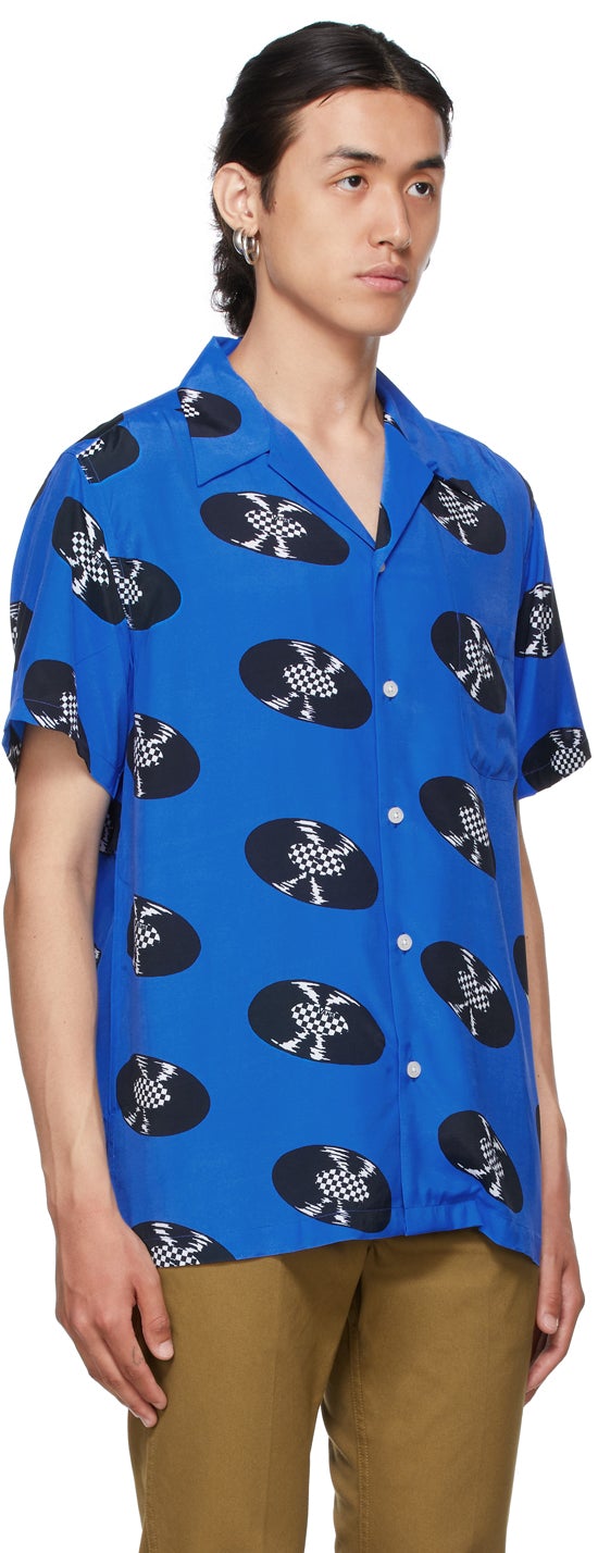 WACKO MARIA Blue Vans Edition Short Sleeve Shirt – BlackSkinny