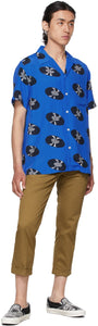 WACKO MARIA Blue Vans Edition Short Sleeve Shirt