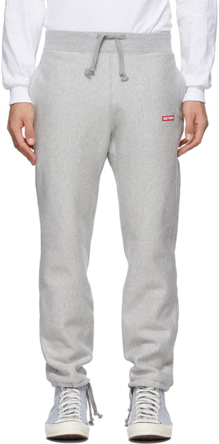 WACKO MARIA Grey Heavyweight Lounge Pants - Pantalon de salon lourd de Wacko Maria gris - Wacko Maria 회색 헤비급 라운지 바지