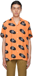 WACKO MARIA Orange Vans Edition Short Sleeve Shirt - Wacko Maria Orange Vans Edition Chemise à manches courtes - Wacko Maria Orange Vans Edition 짧은 소매 셔츠