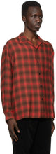 WACKO MARIA Red Check Open Collar Shirt
