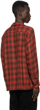 WACKO MARIA Red Check Open Collar Shirt