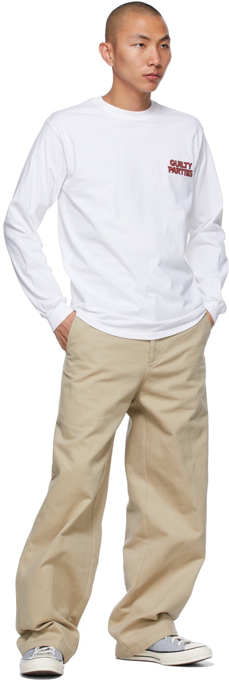 WACKO MARIA White (Type-2) Long Sleeve T-Shirt