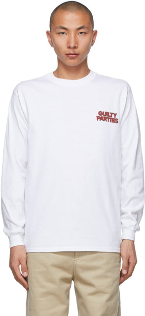 WACKO MARIA White (Type-2) Long Sleeve T-Shirt - Wacko maria blanc (type-2) T-shirt à manches longues - Wacko Maria White (TYPE-2) 긴 소매 티셔츠