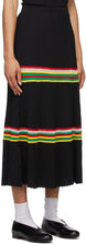 Wales Bonner Black Saint Ann Ribbed Skirt