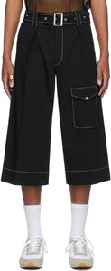 Wales Bonner Black Virgin Wool Jones Bermuda Shorts - Pays de Galles Bonner Black Virgin Laine Jones Bermuda Shorts - 웨일즈 보너 블랙 버진 울 존스 버뮤다 반바지