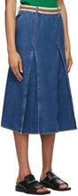 Wales Bonner Blue Denim Saint Catherine Skirt