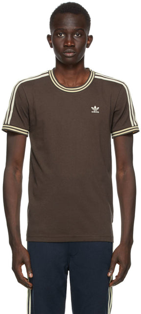 Wales Bonner Brown adidas Originals Edition Graphic T-Shirt - Pays de Galles Bonner Brown Adidas Originals Edition T-shirt graphique - 웨일즈 보너 브라운 Adidas Originals Edition 그래픽 티셔츠
