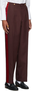Wales Bonner Burgundy Hanover Military Trousers