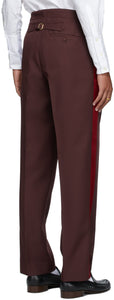 Wales Bonner Burgundy Hanover Military Trousers