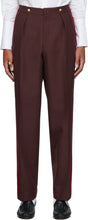 Wales Bonner Burgundy Hanover Military Trousers - Pays de Galles Bonner Bourgogne Hanovre Pantalon militaire - 웨일즈 보너 부르고뉴 하노버 군사 바지